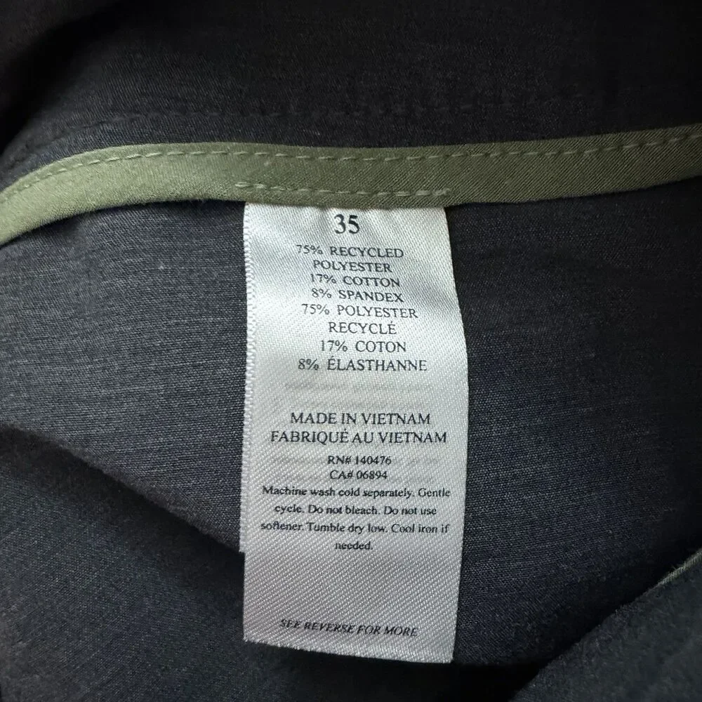 Faherty All Day Shorts Mens 35 Gray Hybrid Stretch Performance 7” Inseam MSC0003